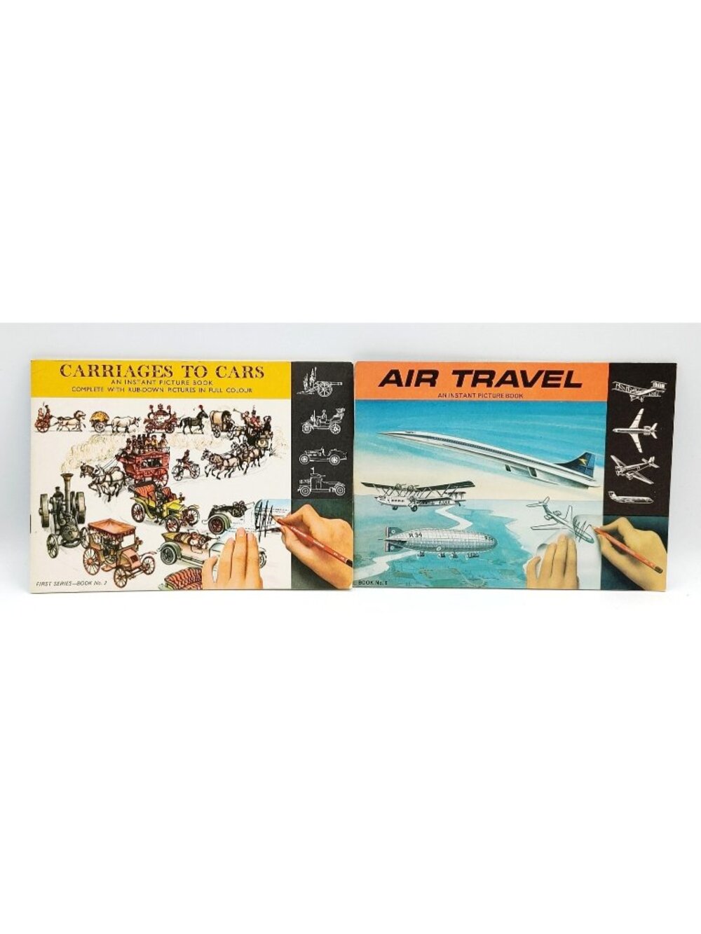 PATTERSON BLICK Instant Picture Book Carriages to Cars & Air Travel 1967-68